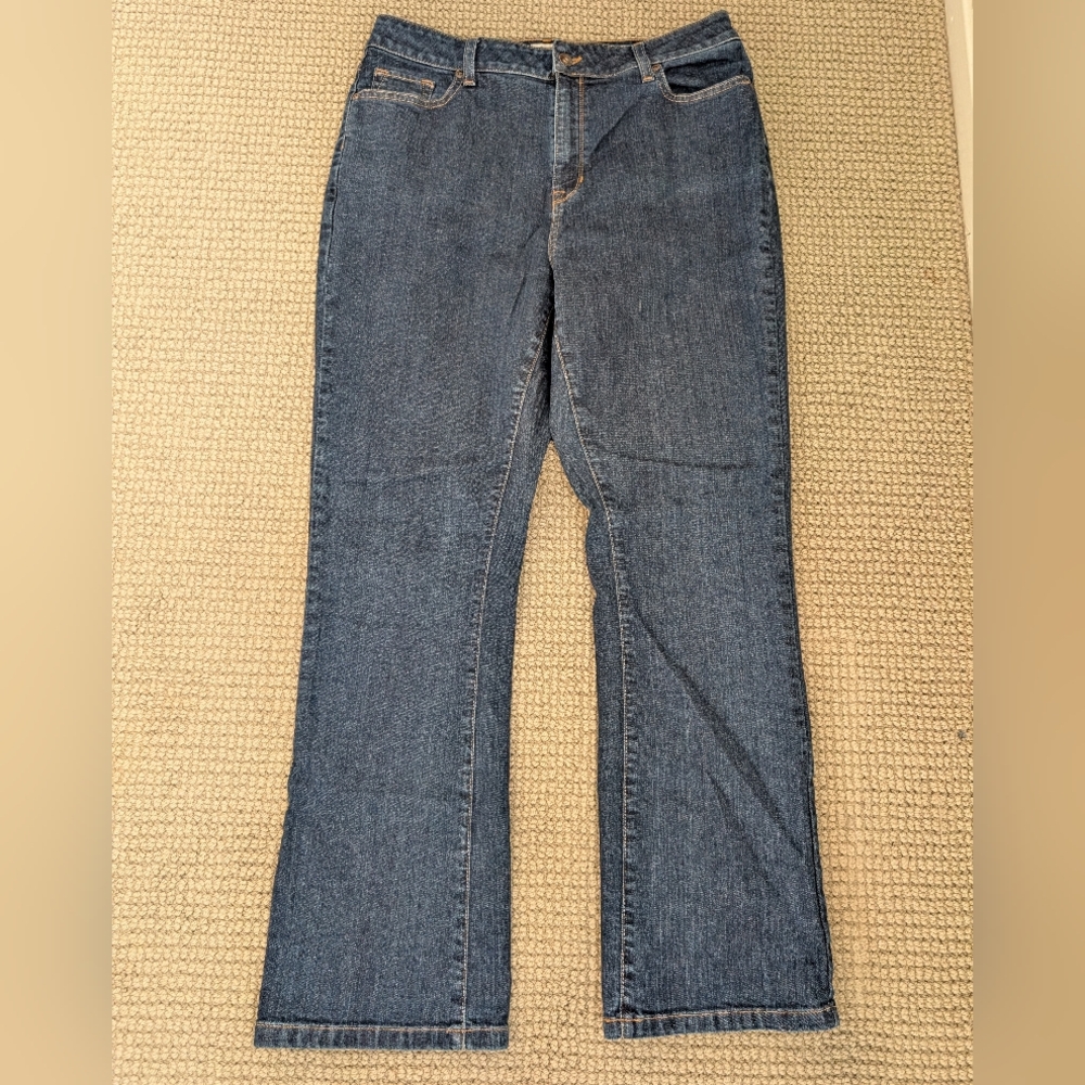 Women's L.L. Bean Classic Fit Jeans - Dark Blue Wash